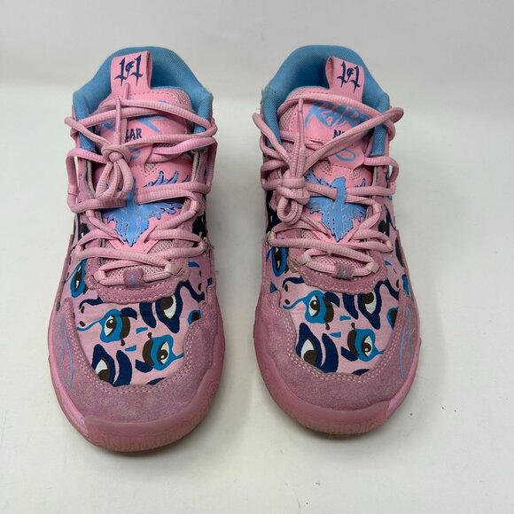 Puma MB.03 “LaMelo Ball Toxic” Pink Multi Eyes Basketball Shoes Men’s Size 8.5 - Picture 5 of 11